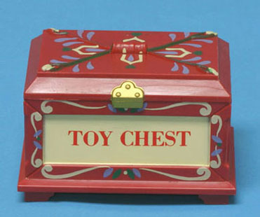 Dollhouse Miniature Toy Chest, Opens, Assorted Color